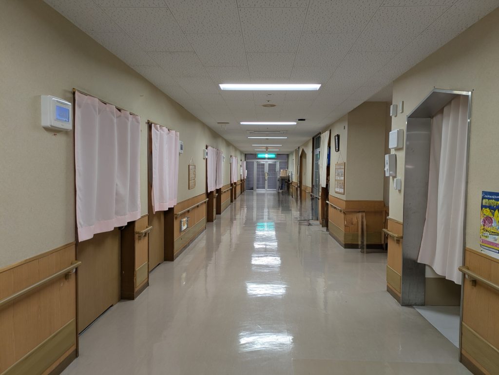 Corridor of an elderly care facility